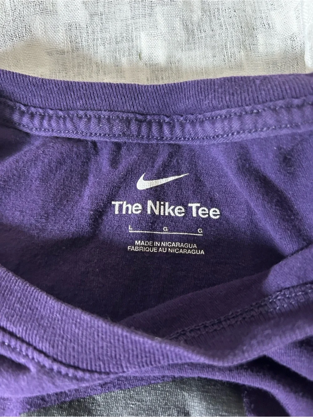 Nike Purple Short Sleeve Logo Tee